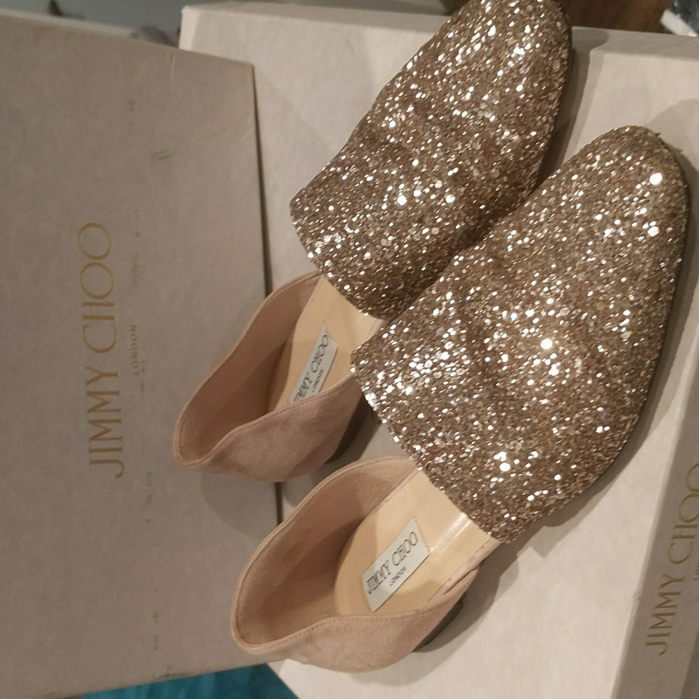 Jimmy choo globe flat ballet sz 40